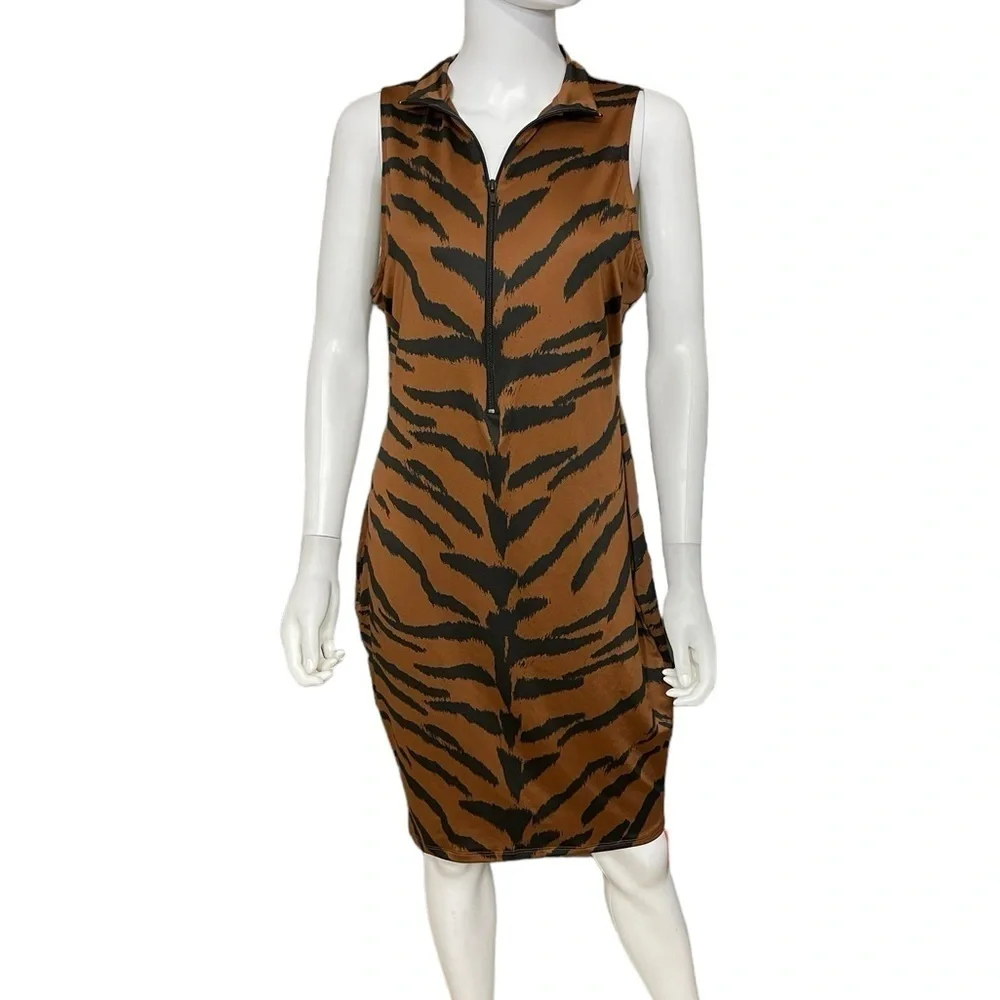Animal Print Sleeveless Brown Dress
New - Picture 5 of 8